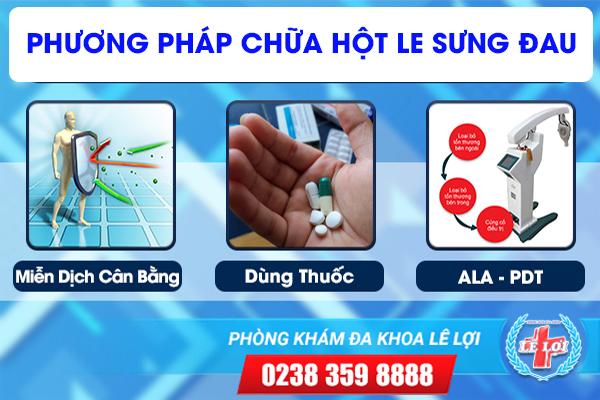 Phương pháp chữa hột le bị sưng đau